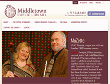 Tablet Screenshot of middletownpubliclib.org